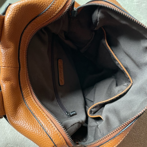 Brown Leather Backpack - Picture 3 of 4